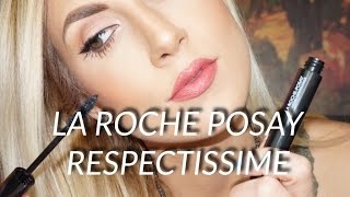 NEW LA ROCHE POSAY RESPECTISSIME MASCARA  FIRST IMPRESSION  REVIEW amp DEMO [upl. by Jolanta293]