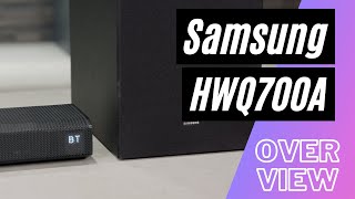 Samsung Soundbar HWQ700A Overview With Sound Demo [upl. by Domenech]