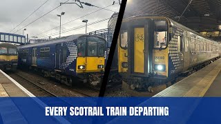 Every ScotRail Train Departing [upl. by Soilissav573]