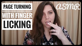 ASMR Page Turning and Finger LickingMouth Sounds [upl. by Lessig]