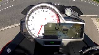 0100 kmh Acceleration Beschleunigung BMW S1000R 2014 [upl. by Refanej]