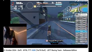 Zwift  WTRL TTT 289 Turf N Surf  31 October 2024  JETT Racing Team  Halloween Edition [upl. by Walter]