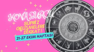 2127 EKİM HAFTASI KOVA BURCU BURÇ YORUMU  Astroloji [upl. by Annawak]