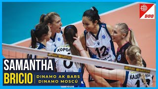 Samantha Bricio 4 aces  Dinamo AkBars vs Dinamo Moscow  Russian Cup SEMIFINAL [upl. by Nosyla]