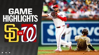 Padres vs Nationals Game Highlights 72324  MLB Highlights [upl. by Baptiste]