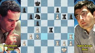 Gary Kasparov vs Vladimir Kramnik  Classical World Chess Championship 2000 rd 3 London [upl. by Monie]