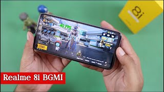 Realme 8i BGMI PUBG Gaming Test with FPS amp Heating  Gyro Gameplay Hindi [upl. by Roddy]