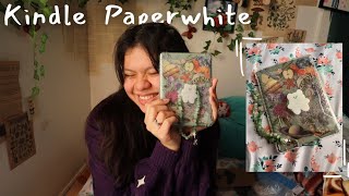 Unboxing my Kindle Paperwhite  Agave Green 16 gb 🪻🌿 [upl. by Ymiaj]