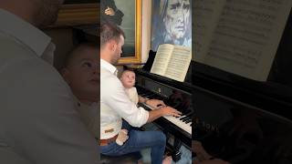 Practicing Grieg lyric piece with my little Dwarf 😂🥰 grieg [upl. by Polky]