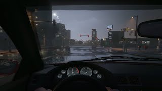 Driving In The City On A Lonely Rainy Night  Part 4  Amanda  GTAV ASMR [upl. by Namielus894]