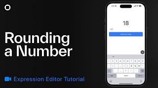 Rounding a Given Value to the Nearest Whole Number with an Expression Editor Function [upl. by Dyun421]