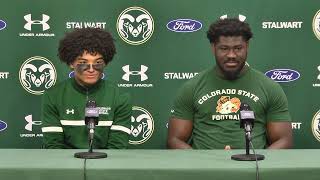 Colorado State Football Defensive Players PostGame vs San Diego State 2023 [upl. by Mcgray]