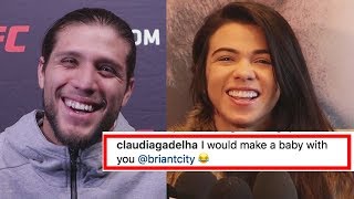 Brian Ortega Responds To Claudia Gadelhas Hilarious Instagram Comment [upl. by Vergil]