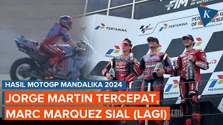 Hasil dan Klasemen MotoGP Mandalika 2024 Jorge Martin Juara Motor Marquez Terbakar [upl. by Imoin]