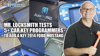 Mr Locksmith Tests 5 Car Key Programmers on 2014 Ford Mustang  Mr Locksmith™ Video [upl. by Pamella]