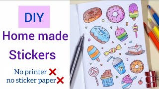 How to Make Your Own StickersDIY Paper sticker DIY Stickers tutorial  Homemade Sticker shorts [upl. by Adaiha]