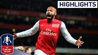 Henry scores on Arsenal return against Leeds  Arsenal vs Leeds  FA Cup Third Round 2012 [upl. by Alrrats]