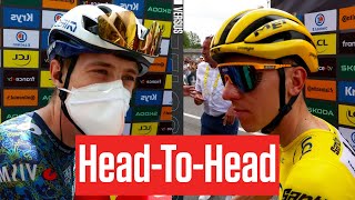 Tadej Pogacar amp Jonas Vingegaard Face Mountain Duel In Tour de France 2024 [upl. by Sulamith182]