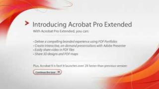 introducing adobe acrobat 9 pro extended [upl. by Thomasine]