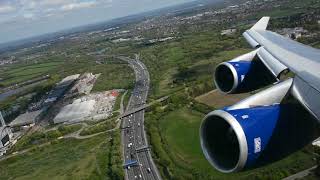 MUST WATCH RB211 POWER BRITISH 747 TAKEOFF [upl. by Aicenert]