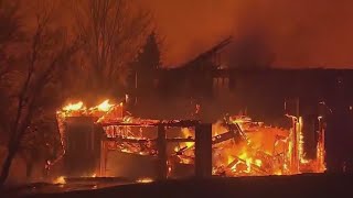 Boulder Colorado brush fires Towns evacuated hundreds of buildings destroyed [upl. by Dumm220]