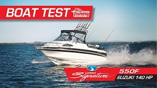 Tested  Haines Signature 550F with Suzuki 140 [upl. by Jolenta559]