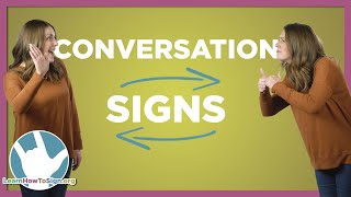 30 Signs You Need to Know for Basic ASL Conversations [upl. by Nos598]