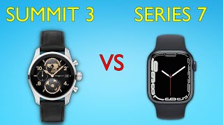 Montblanc Summit 3 vs Apple Watch 7  Full Specs Compare Smartwatches [upl. by Borlow]