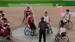 Wheelchair Basketball  Netherlands vs Canada  Womens Quarterfinal  Rio 2016 Paralympic Games [upl. by Boigie]