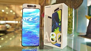 Samsung Galaxy A80 quotFULL SCREEN DESIGNquot UNBOXING amp FIRST LOOK [upl. by Eelyac]