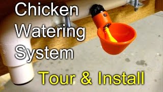 Building a DIY Chicken Coop Part 5  Rainwater Harvesting  Watering System [upl. by Hervey830]