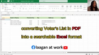 How to convert PDF to Excel  Election Edition [upl. by Kiele]