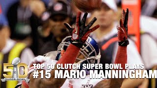 15 Mario Manninghams Incredible Sideline Catch in Super Bowl XLVI  Top 50 Clutch SB Plays [upl. by Pucida]