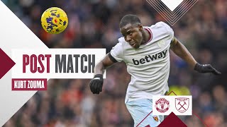 quotWe Have To Improve In Both Boxesquot  Man United 30 West Ham  Kurt Zouma  Post Match Reaction [upl. by Seka]