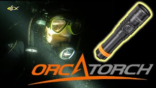 🔴ORCATORCH D710 Tauchlampe im Test Unboxing Vorstellung Bedienung Anleitung Unterwasser Review [upl. by Wallis159]