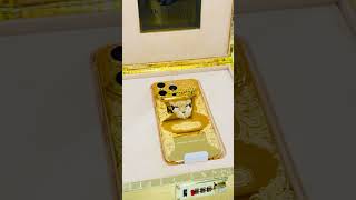 24k Gold Diamond iPhone 15 Pro Max Custom Panther Design  Get yours at wwwdebillasluxcom [upl. by Aurelia]