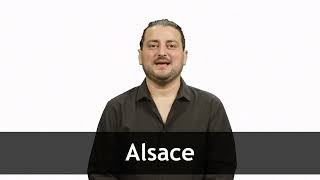 How to pronounce ALSACE in French [upl. by Howarth]