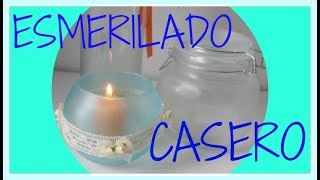 Cómo hacer falso esmerilado  Técnicas decorativas  Tutorial  DIY [upl. by Ardnasxela]