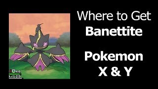 Where to find Banettite Pokemon X Y Banettite Mega Banette Item Bannettite Bannette [upl. by Ardnuassak]