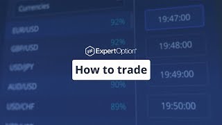 How to Open a Deal  Trading Education  ExpertOption [upl. by Fia76]