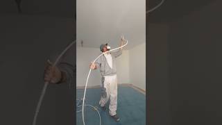 Using a Graco Airless Sprayer to Paint a Ceiling [upl. by Sanferd417]