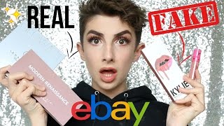 Testing Real Makeup vs eBay Fakes All Under £7  Kylie Anastasia etc [upl. by Nitnerb]