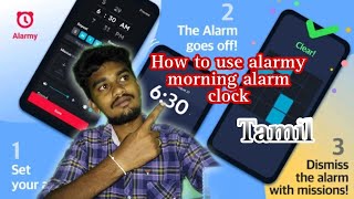 how to use alarmy morning alarm clock in tamil [upl. by Sawtelle]