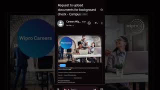 Wipro WILP document verification update 2024 wipro wilp documentverification elite bca shorts [upl. by Ennayelsel]