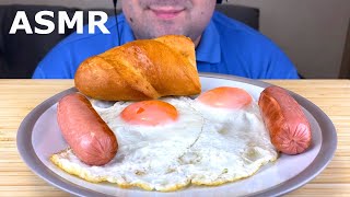 ASMR MUKBANG BREAKFAST FRIED EGGS WITH SAUSAGES EATING SOUNDS EATING SHOW NO TALKING [upl. by Nas346]