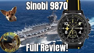 Sinobi S9870G Chronograph Watch Review [upl. by Eissolf]