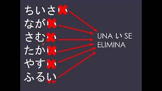 JAPONÉS 3 CLASE 3 ADJETIVOS TIPO I NEGACIÓN Y PASADO Y ADJETIVOS TIPO NA [upl. by Annavoj465]