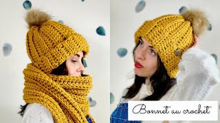 Comment faire un bonnet au crochet 🧶 SUPER RAPIDE 🧶 Tuto crochet facile ✨Taille naissance à adulte [upl. by Nirb372]