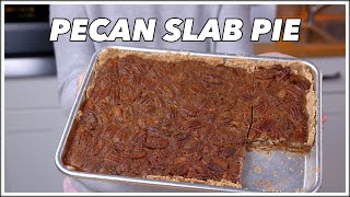 Pecan Slab Pie  Pecan Sheet Pan Pie Recipe  Glen And Friends Cooking [upl. by Cynthy]