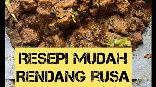 Resepi mudah Rendang Rusa  Rendang Payau Mama Nor resepimudah resepirendang rendang [upl. by Manda268]